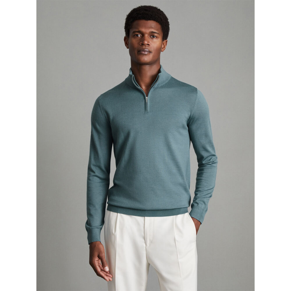 Half zip 2025 funnel neck jumper